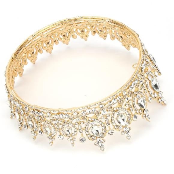 Crystal Queen Crown - Wedding, Birthday, Prom - Picture 5 of 6